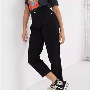Wednesday Girl Mom Jeans- Black